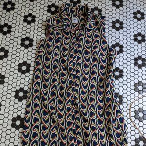 Hearts design shirt dress